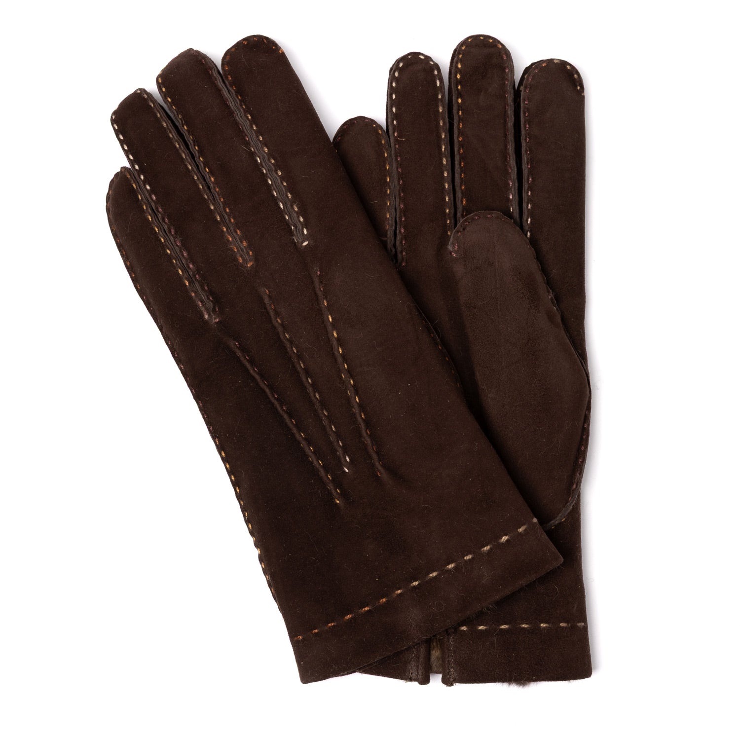 Handschuh "Esterhazy" aus Rentierleder mit Futter aus Orylag-Kaninchenfell - handgenäht